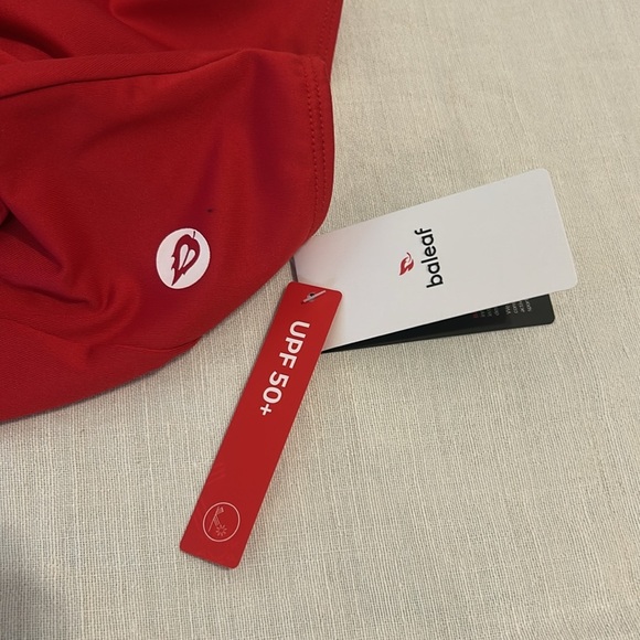 Baleaf Red Athletic Racerback UPF 50 One Piece Swimsuit Women Size 38 NWT - Picture 7 of 16